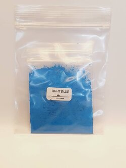 สีน้ำมันผง (ห่อ) สีฟ้า