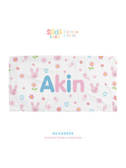 ผ้าเช็ดตัวเด็ก ลาย Daisy and Rabbit รหัส DCA00096 🌼🌸 #SummerFlowers #SOdAbaby
