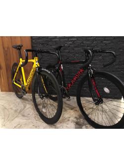 จักรยานฟิกเกียร์ Roadmaster TOCHKA FIXED GEAR 700C Size 52cm, มีสีดำแดงและสีเหลืองดำ