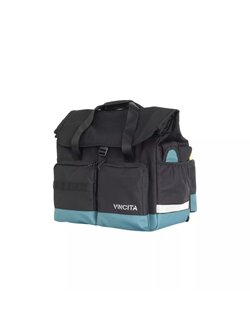 VINCITA B208B-E กระเป๋าสำหรับ Brompton Electric | Voyage Atlas-E Bag | กันน้ำ + ใส่แล็ปท็อปได้ | 23L ขยายความสูงได้ | สีดำ เทา น้ำตาล เขียว ฟ้า