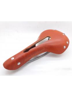 เบาะจักรยาน VINCITA SADDLE หนังแท้ ร่องกลาง, SL05-02