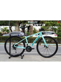 จักรยานไฮบริด BIANCHI C-SPORT 3 ALU DISC CAMALEONTE HYBRID Shimano Alivio 2X9 สปีด 700C