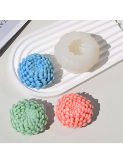 พิมพ์ซิลิโคนดอกเบญจมาศ