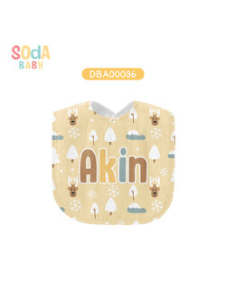 ผ้าซับน้ำลาย Baby Bib Winter #ใส่ชื่อได้ รหัส DBA00036 ⛄️❄️#Winter #SOdAbaby