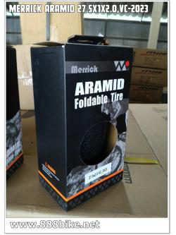 ยางนอกขอบพับเสือภูเขา MERRICK ARAMID TIRES,27.5X2.0 ,VC-2023 (Battle)