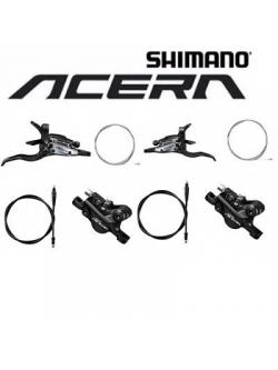 ชุดดิสเบรค ACERA 3x9 สปีด, หน้า/หลัง (มือเกียร์ติดมือเบรคดิส ST-M3050/ก้ามเบรค BR-M3050), ไม่มีปลอกเกียร์, สายเบรค BH59 สีดำ, 750/1300MM, 800/1400MM (MALAY)