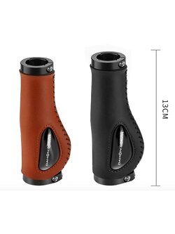 DAHON Classic Leather Gel Palm Grips | ปลอกแฮนด์จักรยานหนังแท้พร้อมเจลซิลิโคน ลดแรงกระแทก