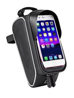 กระเป๋าใส่โทรศัพท์คาดเฟรมใส่มือถือ WHEEL UP Touch Screen Phone Holder รุ่นจอ 6.2 นิ้ว กันน้ำ(L)