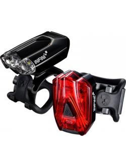 ชุดไฟอินฟินี INFINI หน้า/หลังแบบชาร์จ USB รุ่น ลาวา LAVA-ไฟชุด