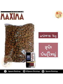 Maxima อาหารสุนัข แม็กซิม่า สูตรสุนัขโตพันธุ์ใหญ่ รสเนื้อแกะ และข้าว แบ่งขาย 1kg