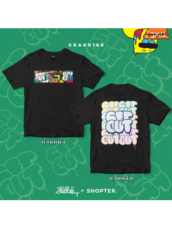 เสื้อยืด พิมพ์ลาย HOPE COLLECTION สีดำ CEA00180 #Shittak #HOPECOLLECTION