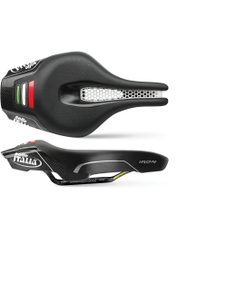 SELLE ITALIA อานนั่ง, IRON TEKNO FLOW, ขนาด S, สีดำ (Triathlon), S1/2/3