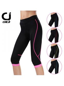 กางเกงปั่นจักรยาน Cheji Cycling pants (KORIA) ,CJ-CT-2185-04 (4 ส่วน) ขาสี่ส่วน