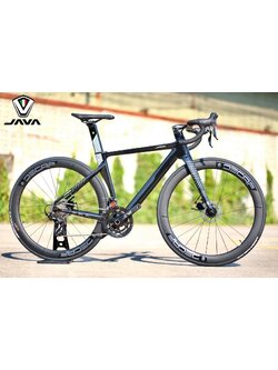 จักรยานเสือหมอบ JAVA SILURO 6 DISC ล้อ/แฮนด์/ตะเกียบ คาร์บอน ชุดขับ Shimano 22 Speed 105 mix Deca (2x11) ได้รับการรองรับมาตรฐาน 𝗨𝗖𝗜