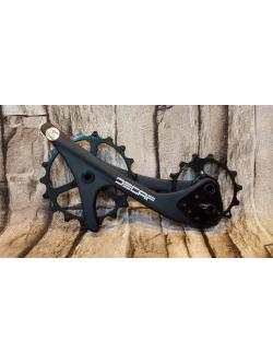 ชุดอัพเกรด ตีนผีแต่ง ลูกรอกตีนผีหลัง DECA 14-18T Bicycle Rear Derailleur Cage Pulley Carbon Fiber For SHIMANO ForXTRXTSLX M9000M8000 M7000GSM6000GS MTB Bicycle Parts CERAMIC