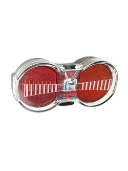 ไฟท้าย BUSCH&MULLER TOPLIGHT FLAT S SENSO Tail Light, 329BSHR-02 สีเงิน/แดง