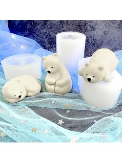 พิมพ์ซิลิโคน พิมพ์หมีนอนคว่ำ