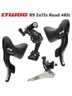 ชุดเกียร์ LTWOO R9 2x11spd มือเกียร์+สับจาน+ตีนผี สำหรับเสือหมอบ