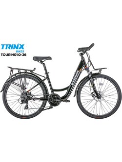 จักรยานทัวร์ริ่ง TRINX Touring 1.0 2023 | เฟรมอลู 26 นิ้ว | SHIMANO 24 สปีด | ดิสก์เบรก | แฮนด์ผีเสื้อ | ปั่นไกลสบาย!