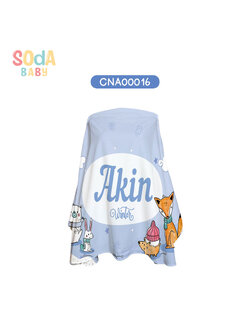 ผ้าคลุมให้นม ลาย Winter #ใส่ชื่อได้ รหัส CNA00016 ⛄️❄️#Winter #SOdAbaby