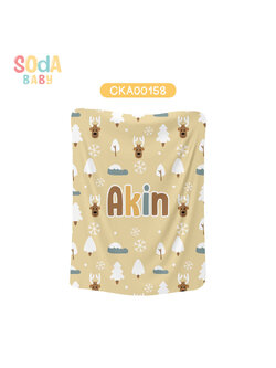 ผ้าห่มเด็ก ลาย Winter ใส่ชื่อได้ รหัส CKA00158 ⛄️❄️#Winter #SOdAbaby