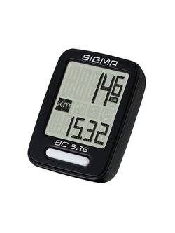 ไมล์จักรยาน Sigma Sport BC 5.16 - Cycle Computer มีสาย สีดำ