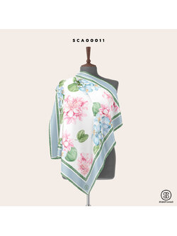 ผ้าพันคอพิมพ์ลาย Flowers I รหัส SCA00011 #SOdAPrintinG