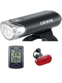 CATEYE ชุดแคทอาย KIT SET GS17, 3 ชิ้น, กะไมล์ VELO ไร้สาย (EL135/ LD135/ VT230W)
