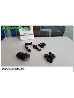 ไฟหน้า SUPERL LAVA ,HJ-039 3W ชาร์จ USB (มีอุปกรณ์ติดหมวก)