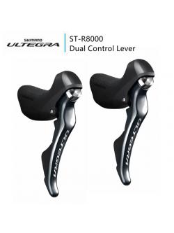 SHIMANO มือเกียร์ ULTEGRA, ST-R8000, 2X11-SPD, R/L, มีกล่อง (ไม่มีสายเบรคและปลอกเกียร์), I-STR8000DPA