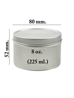 กระปุกอลูมิเนียมขนาด 8 oz. (225 ml.) ฝาแบบกด