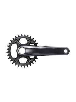 SHIMANO จาน XT, FC-M8120-1 HOLLOWTECH II Crankset, ชั้นเดียว บู๊ทสเป็ค, 12-SPD, 32T,34T, 175MM, 170MM ไม่มีกะโหลก