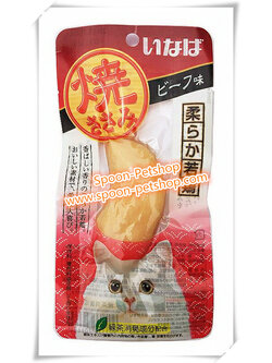 CIAO Inaba Yaki Snack ขนมแมว เชา ยากิ สำหรับแมว สันในไก่ย่าง รสเนื้อ จากประเทศญี่ปุ่น 30g (แดง)