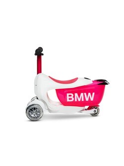 MICRO BMW KIDS SCOOTER WHITE RASPBERRY RED