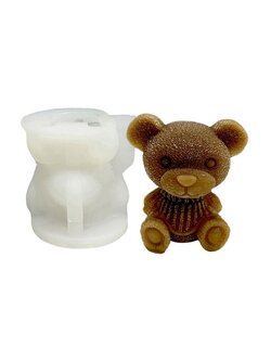 แม่พิมพ์หมีจิ๋ว S สำหรับทำเทียน ขนม วุ้น ฟองดองท์ เบเกอรี่