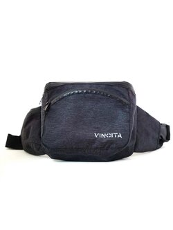 Vincita B208C กระเป๋าคาดเอว Nick Waist Bag | ผ้า CORDURA® กันน้ำ | YKK Zipper | เบาพิเศษ | 1 Main Compartment + Small Pocket | สีดำเรียบหรู