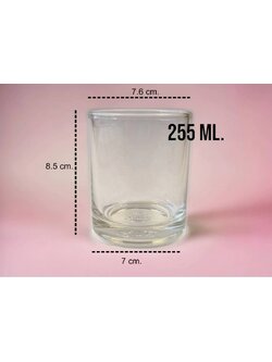 แก้วใส ขนาด 8.9 oz. (255 ml.)