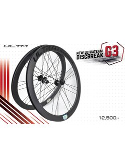 New Ultrateam Discbreak G3 ล้อหมอบดิส ล้อคาร์บอน ขอบสูง 50/50มม. ขอบอ้วน 25มม. ยางงัด ลูกปืน power bearing
