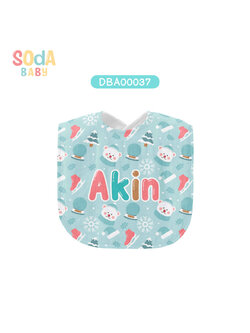ผ้าซับน้ำลาย Baby Bib Winter #ใส่ชื่อได้ รหัส DBA00037 ⛄️❄️#Winter #SOdAbaby