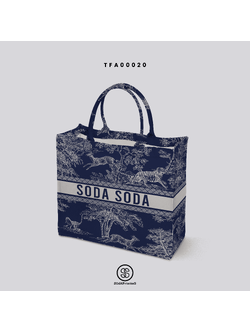 กระเป๋า Book Tote Bags ลาย FOREST รหัส TFA00020 #ใส่ชื่อได้ #SOdAbag #SOdAPrintinG #ForestCollection