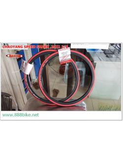 ยางนอกขอบลวด CHAOYANG 20X1 3/8 ,W305056,SPEED SHARK ,มีกันหนาม,H419,37-451