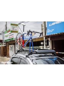 Hanuman rack C01, Car Bike Rack for roofing bicycles There is no rack to hold the car. (2 aluminum beams + 4 roof bracket) ** Separate model **