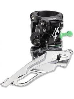 สับจาน XT, FD-M781-L, 10-SPD, แคล้มป์บน, 31.8MM, สีดำ (ถุง)