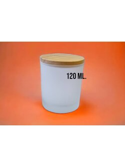 แก้วขุ่น ขนาด 4.2 oz. (120 ml.) + ฝาไม้