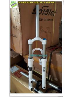 โช๊คลม Spinner Aeris 300 Plus 30mm 29er (30มม) Disc Only, MTB Suspension Front Fork (โช้คลม 29 คอตรง แกน9มม.)