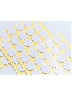 สติกเกอร์ติดฐานเทียน (แผ่นละ 20 ดวง) ขนาด 20 mm.