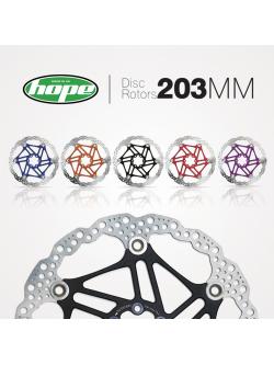 ใบดิสเบรค HOPE DISC ROTORS ,6 รู Laser cut and heat treated, 203MM