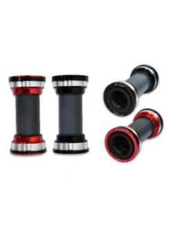 กะโหลกกลวง S-fight รุ่น BB92 PRESSFIT FOR SHIMANO, S340 ลูกปืนเซรามิก Ø 41 * 24 mm. แดง / ดํา