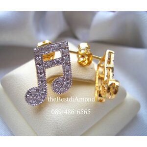 ต่างหู สไตน์ ติดหูก้านเสียบ