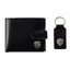 กระเป๋าสตางค์พวงกุญแจอาร์เซนอล Leather Wallet & Keyring สีดำของแท้